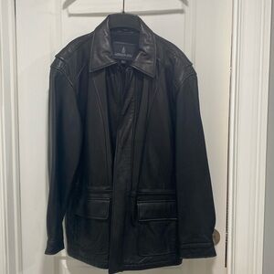 London Fog Quarter Length Leather Coat